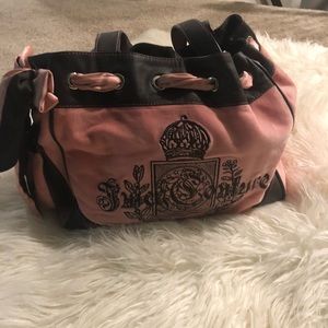 Juicy couture velour hobo purse